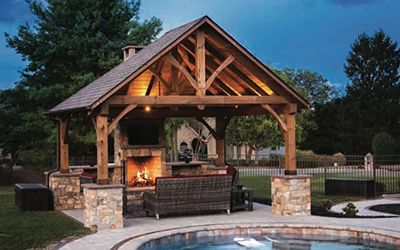 Custom Timber Frame Pavilion